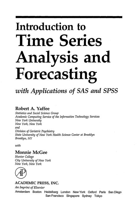 An Introduction to Time Series and Forecasting Kindle Editon