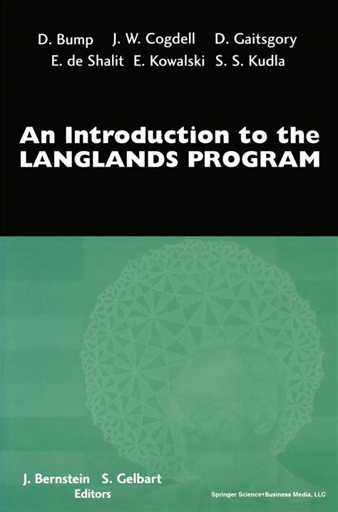 An Introduction to the Langlands Program 1st Edition Epub