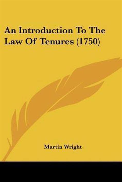 An Introduction to the Law of Tenures Doc