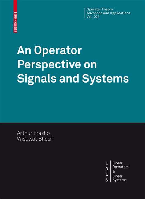 An Operator Perspective on Signals and Systems PDF