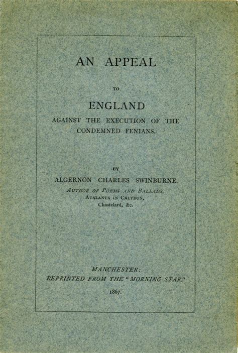 An appeal to England against the execution of the condemned Fenians Kindle Editon
