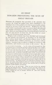 An essay towards preventing the ruine of Great Britain Doc