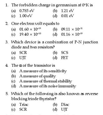 Analog Electronics Objective Type Questions Answers Reader