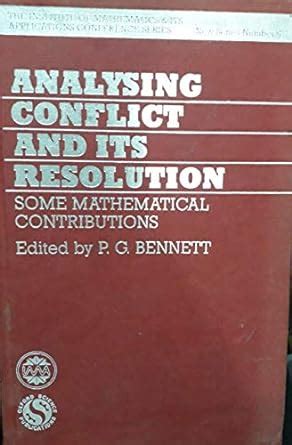 Analysing Conflict and its Resolution Some Mathematical Contributions Epub