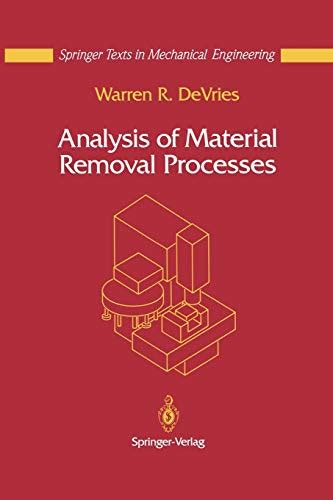 Analysis of Material Removal Processes 1st Edition Kindle Editon