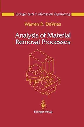 Analysis of Material Removal Processes 1st Edition Kindle Editon