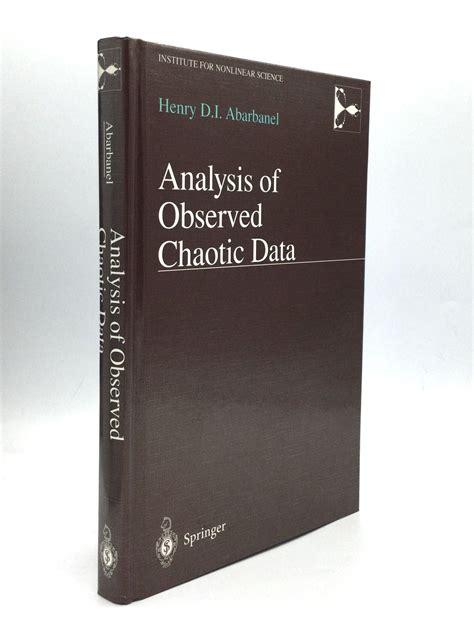 Analysis of Observed Chaotic Data 1st Edition Doc