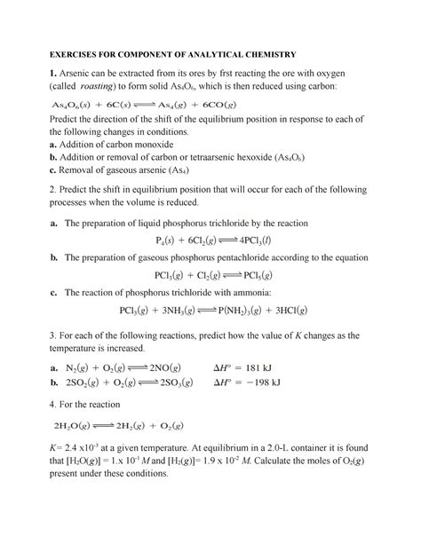 Analytical Chemistry Exercise Solution 26 Epub