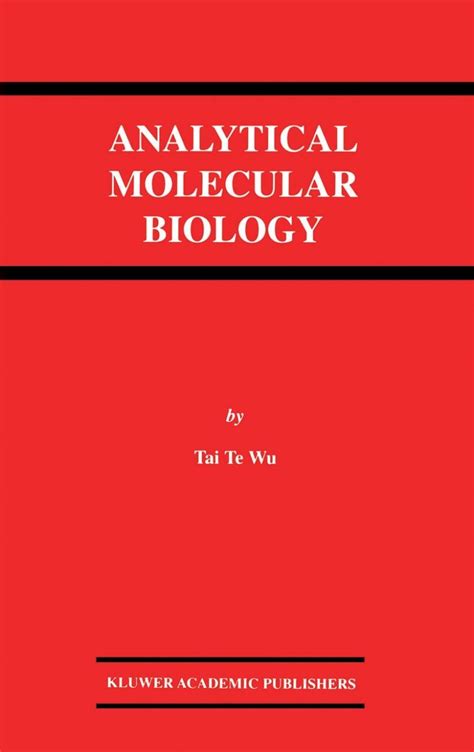 Analytical Molecular Biology 1st Edition PDF