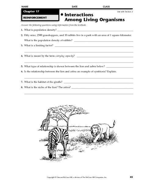 Analyzing Interactions Among Organisms Answers Epub