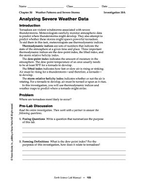 Analyzing Severe Weather Data Answer Key PDF