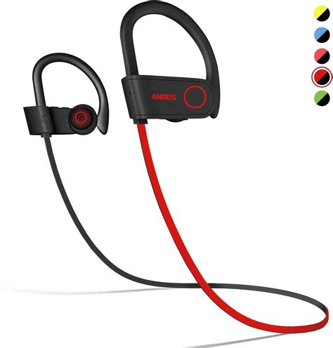 Anbes Bluetooth Headphones Sweatproof Smartphones Epub