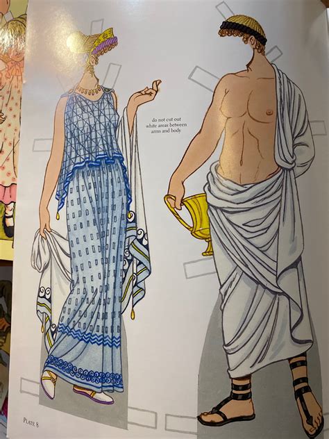 Ancient Greek Costumes Paper Dolls Ebook Kindle Editon