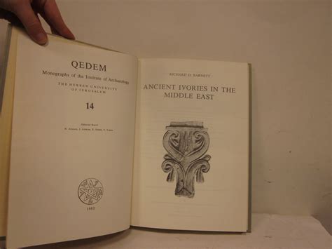 Ancient Ivories in the Middle East - 14 [THIS VOLUME ONLY] [SERIES]: Qedem: Monographs of the Institute of Archaeology PDF