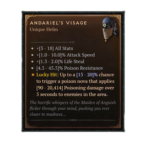 Andariel's Visage: The Enigmatic Helm of Diablo 4