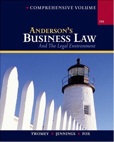 Anderson/s Business Law and the Legal Environment, Comprehensive Volume.rar Ebook Epub
