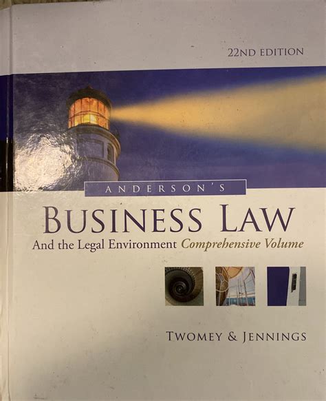 Anderson/s Business Law and the Legal Environment, Comprehensive Volume.rar Ebook Epub