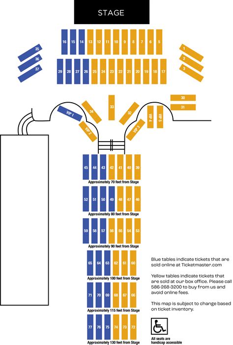 Andiamo Celebrity Showroom Seating Chart