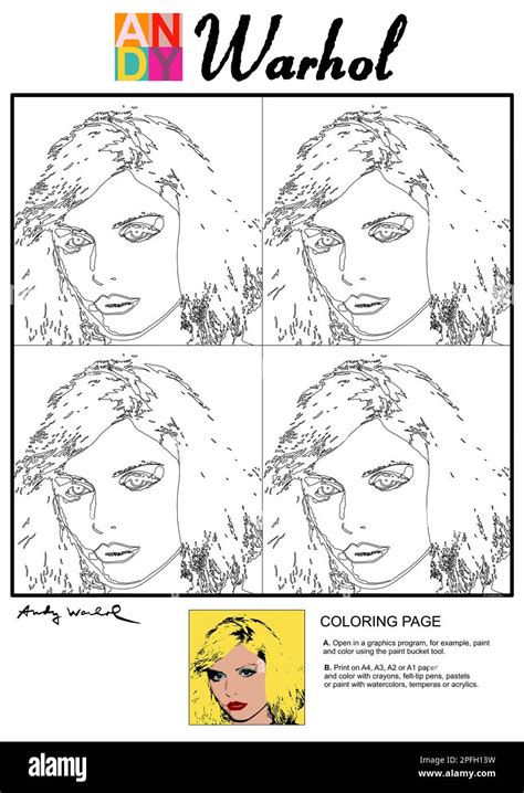 Andy Warhol Coloring Book PDF