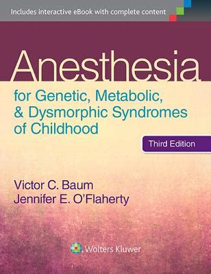 Anesthesia for Genetic, Metabolic, and Dysmorphic Syndromes of Childhood PDF