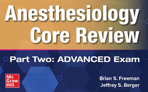 Anesthesiology Core Review Part Two ADVANCED Exam PDF