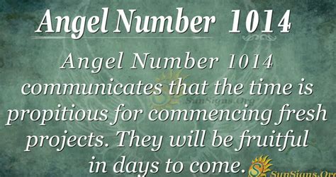 Angel Number 1014: A Symbol of New Beginnings