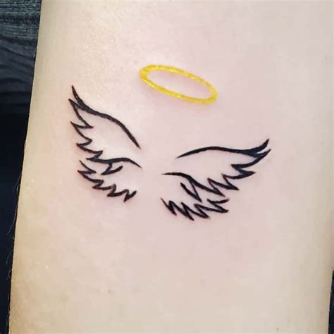 Angel Wings With a Halo Tattoo: A Symbol of Faith, Hope, and Protection