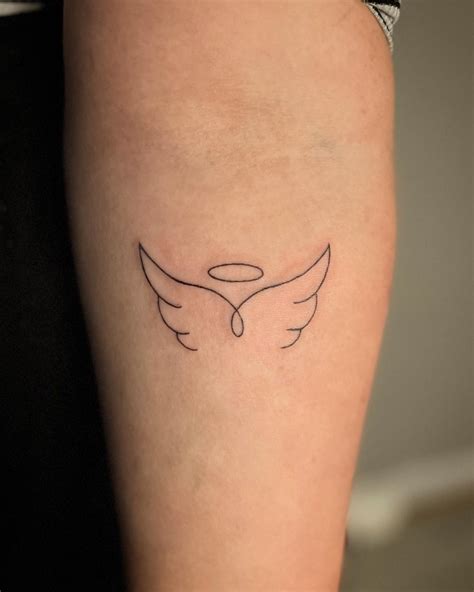 Angel Wings with a Halo Tattoo: A Symbol of Hope, Faith, and Protection