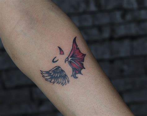 Angelic and Demonic Designs: Exploring the Allure of Angel Devil Wings Tattoos