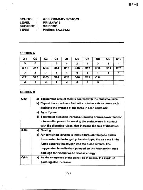 Anglo Chinese School Answer Key PDF