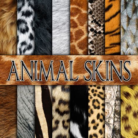 Animal skins: