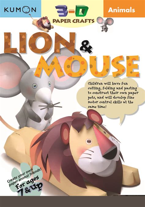 Animals Lion and Mouse Kumon 3-D Paper Craft Workbooks Epub