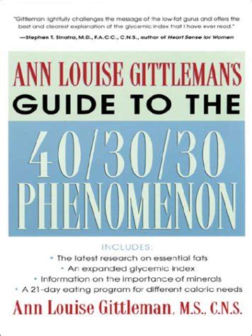 Ann Louise Gittleman s Guide to the 40-30-30 Phenomenon Epub