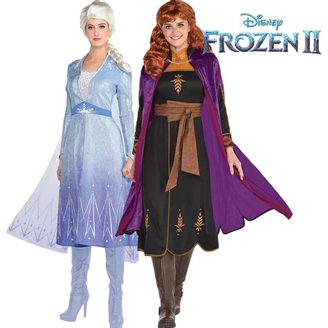 Anna and Elsa costumes for adults