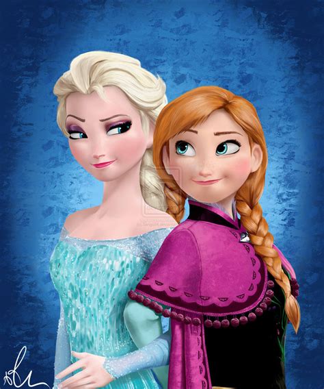 Anna and Elsa from Frozen: