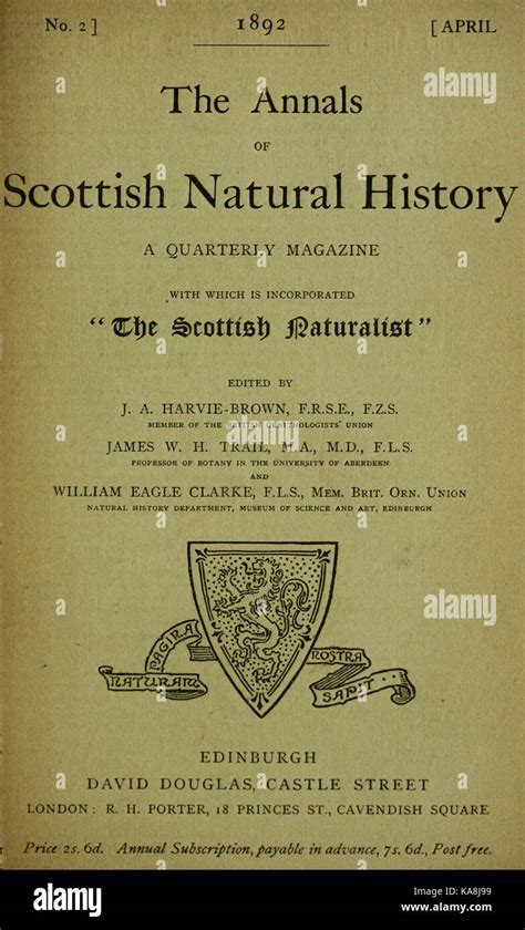 Annals of Scottish Natural History Reader