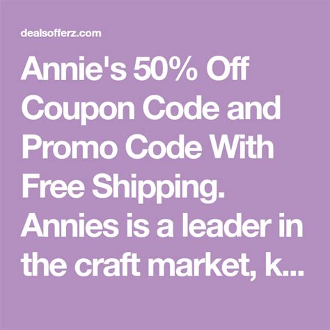 Annies Catalog Coupon Code