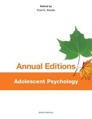 Annual Editions Adolescent Psychology 9th Edition Reader