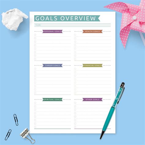 Annual Goals Template