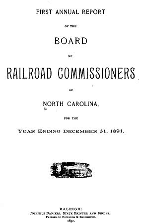 Annual Report of the Board of Railroad Commissioners of North Carolina Kindle Editon