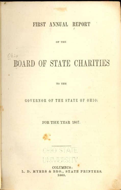 Annual Report of the Board of State Charities to the Governor of the State of Ohio for the Year ... PDF