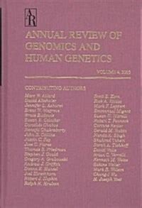 Annual Review of Genomics and Human Genetics 2003 PDF