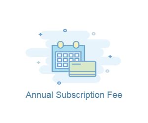 Annual subscription fee: