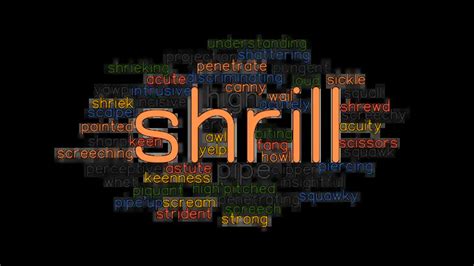 Another Word for Shrill