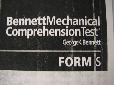 Answer Booklet Bennett Mechanical Comprehension Kindle Editon