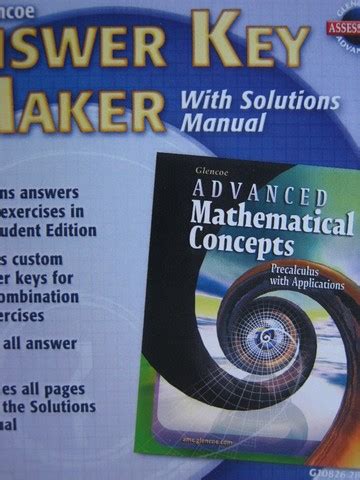 Answer Key Advanced Mathematical Concepts Reader