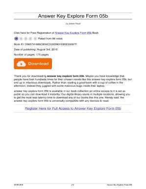 Answer Key Explore Form 05b Epub