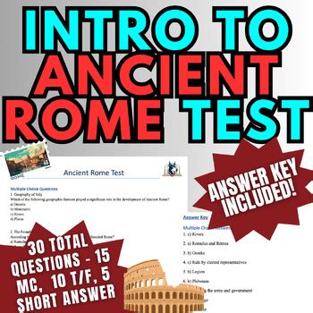 Answer Key For Ancient Rome Review Sheet Reader