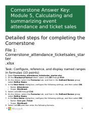 Answer Key For Cornerstone 7 Doc