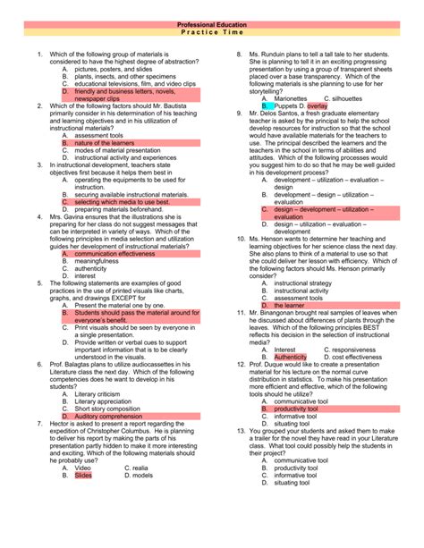 Answer Key For Ed Training Center Doc